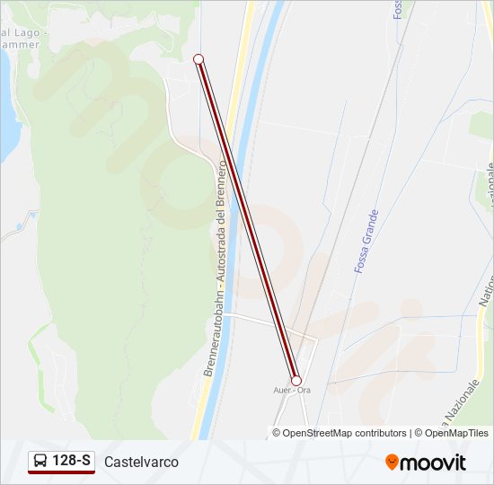 128-S bus Line Map