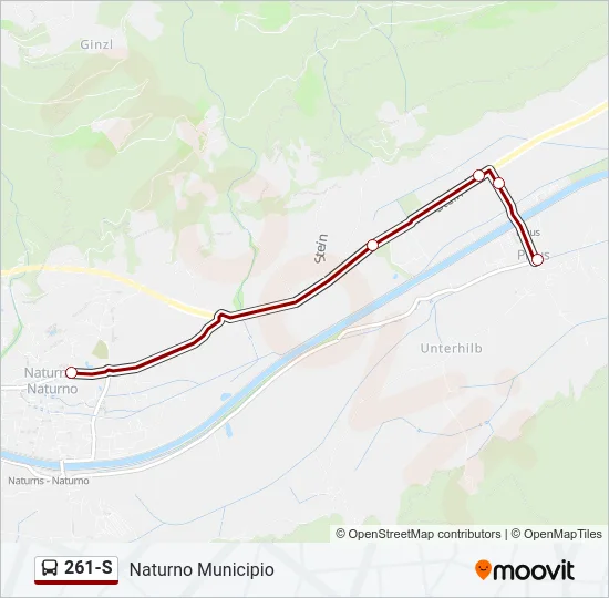 261-S Bus Line Map