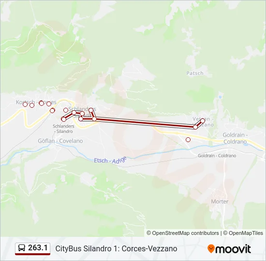 263.1 Bus Line Map