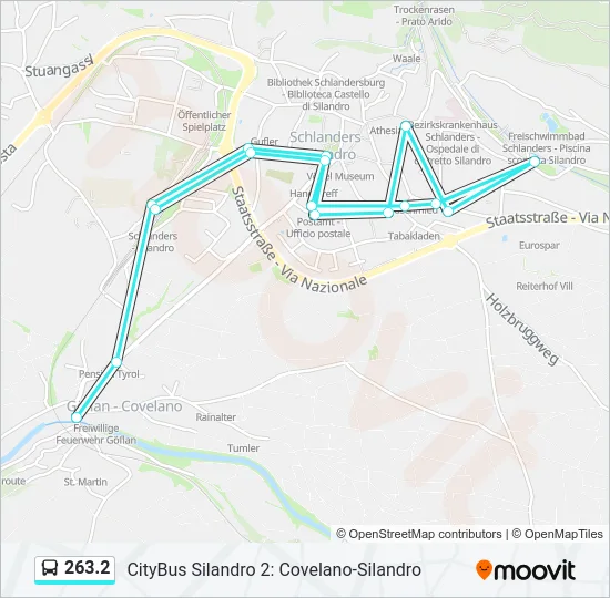 263.2 Bus Line Map