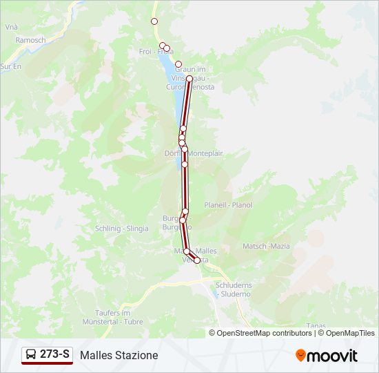 273-S bus Line Map