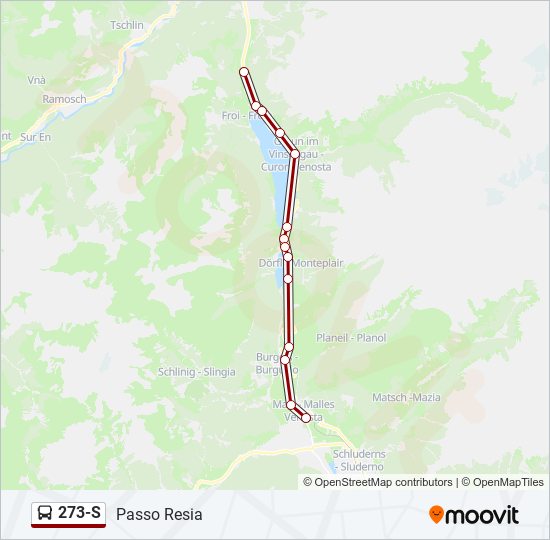 273-S bus Line Map