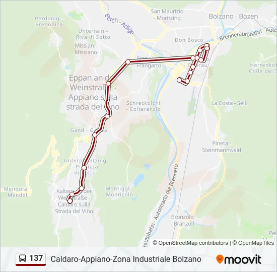 137 Bus Line Map