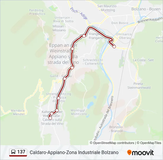 137 Bus Line Map