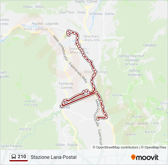 210  Line Map
