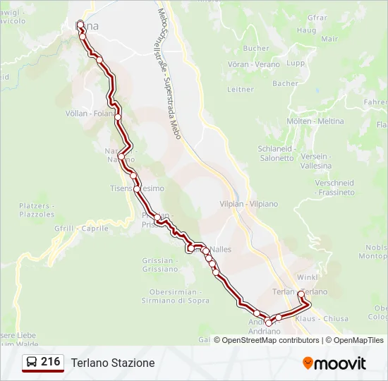 216  Line Map