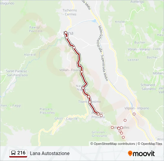 216  Line Map