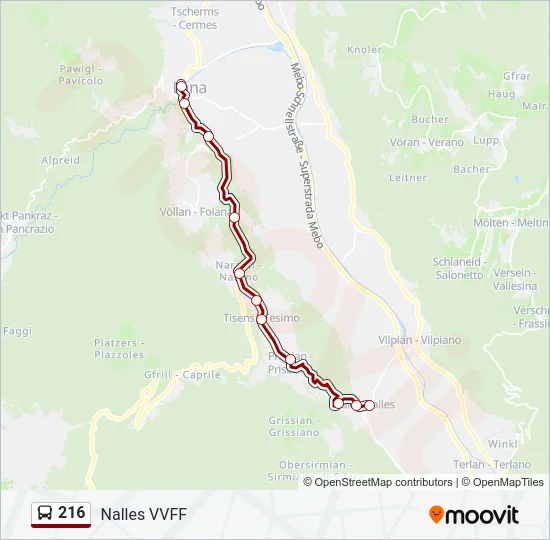 216  Line Map