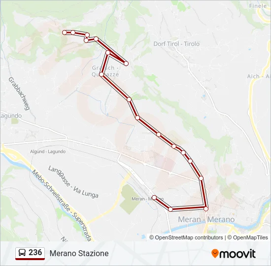 236 Bus Line Map
