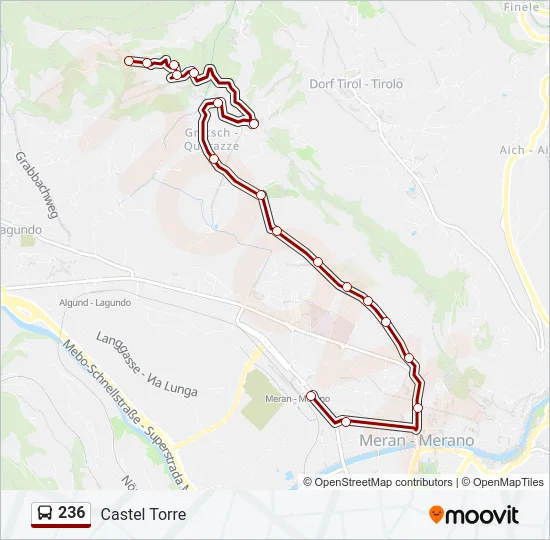 236 Bus Line Map