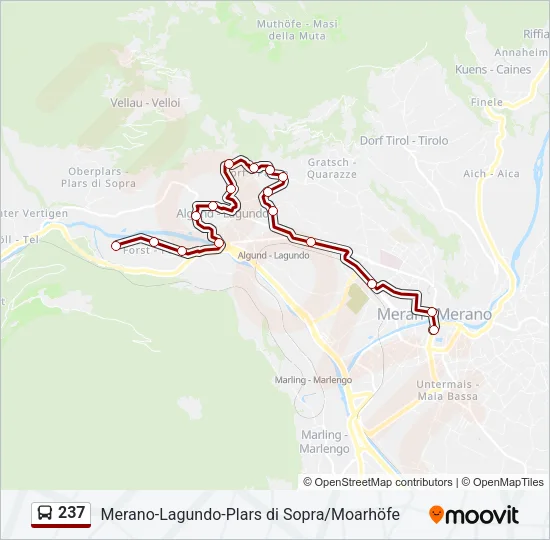 237 Bus Line Map