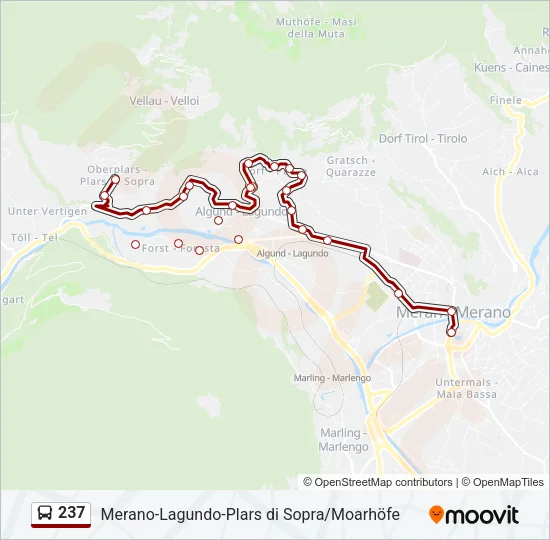 237 Bus Line Map