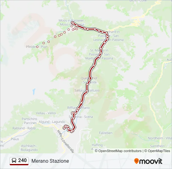 240 Bus Line Map