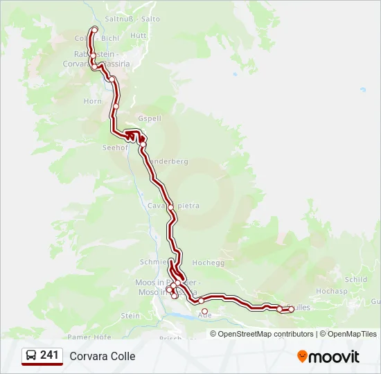 241 Bus Line Map