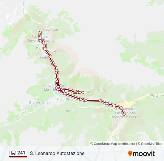 241 Bus Line Map