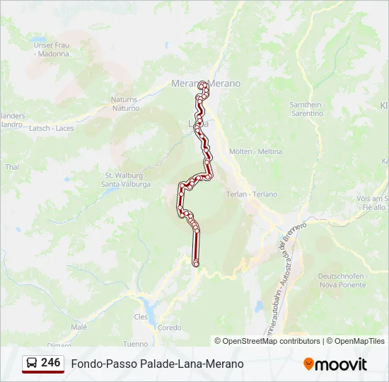 246 Bus Line Map