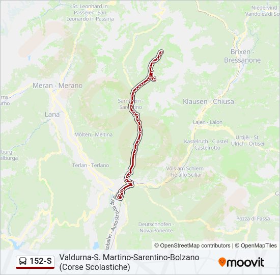 Percorso linea  152-S