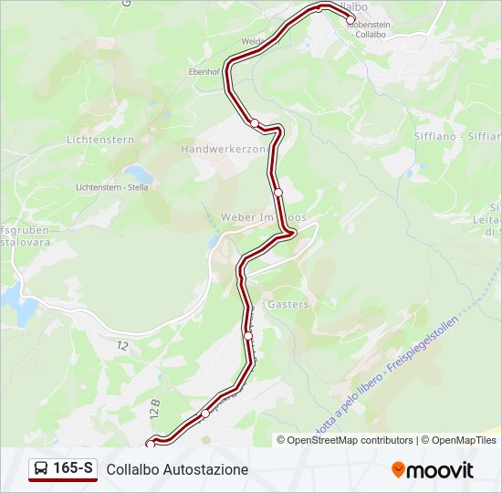 Percorso linea  165-S