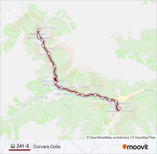 Percorso linea  241-S