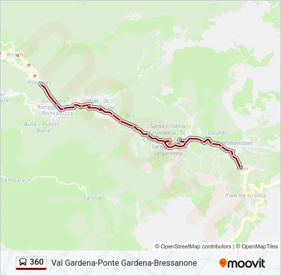 360 Bus Line Map