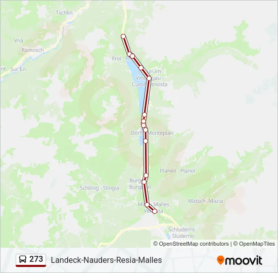 273 Bus Line Map