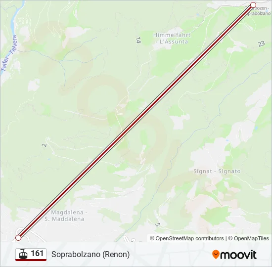 161 Cable Car Line Map