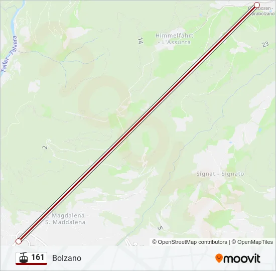 161 Cable Car Line Map