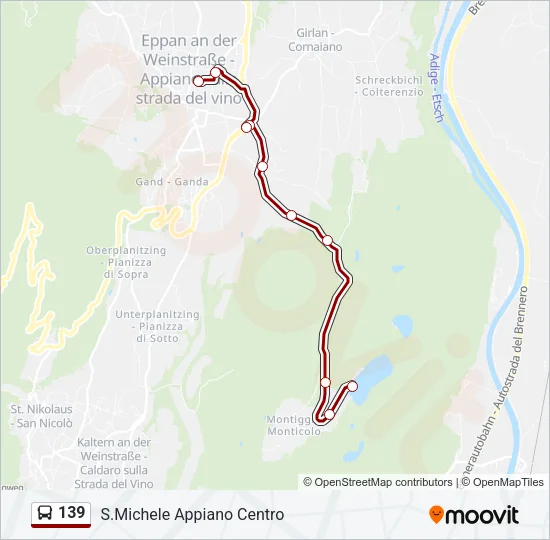 139 Bus Line Map