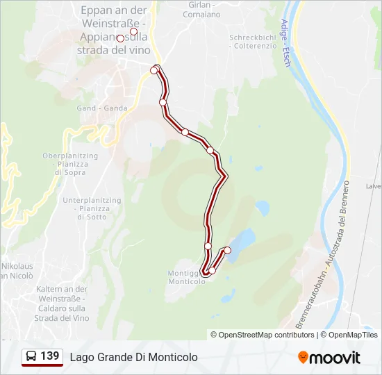 139 Bus Line Map
