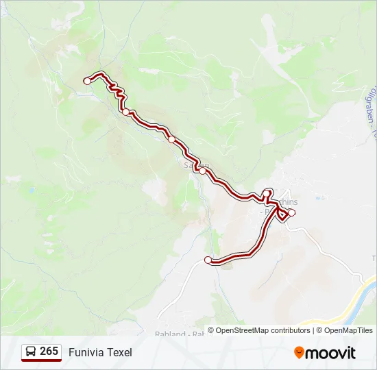 265 Bus Line Map