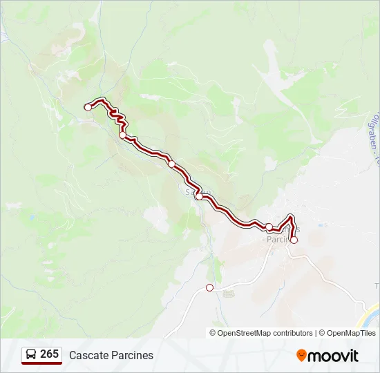265 Bus Line Map