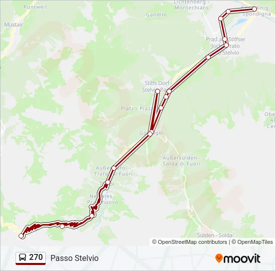 270 Bus Line Map