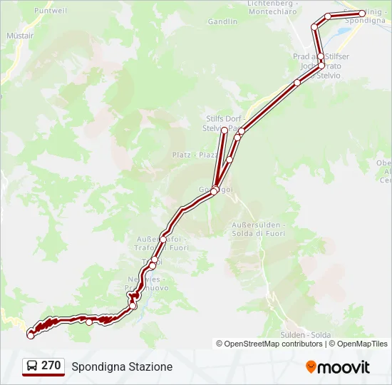 270 Bus Line Map