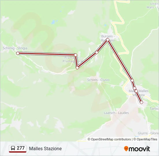 277 Bus Line Map