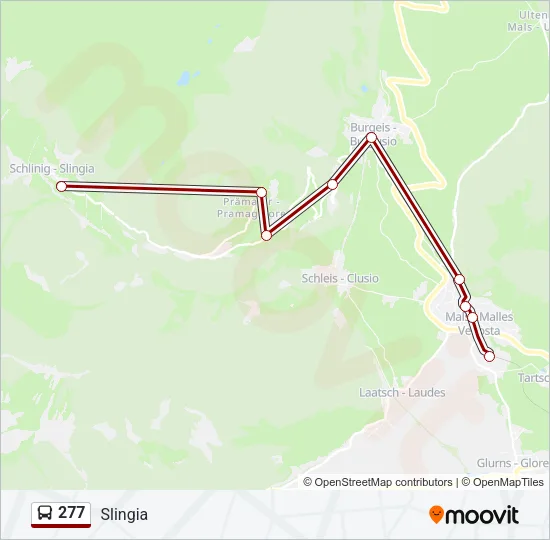 277 Bus Line Map