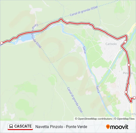 CASCATE Bus Line Map