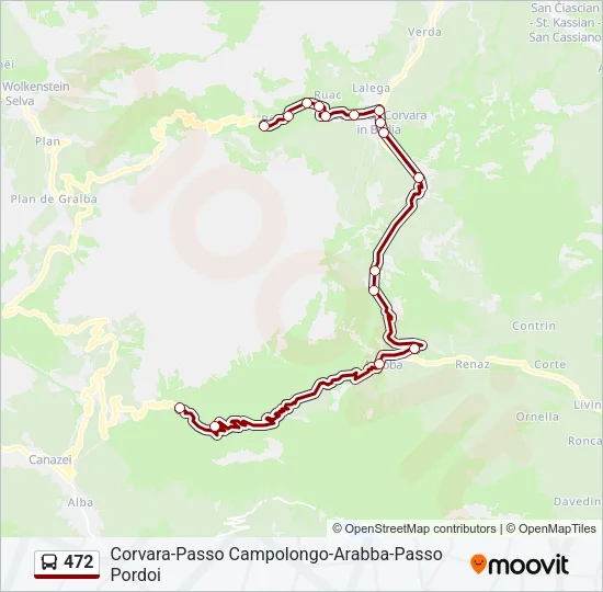 472 Bus Line Map