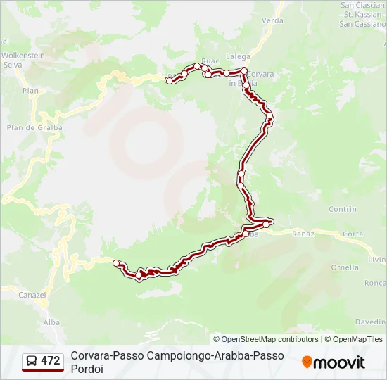 472 Bus Line Map
