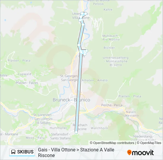 SKIBUS Bus Line Map