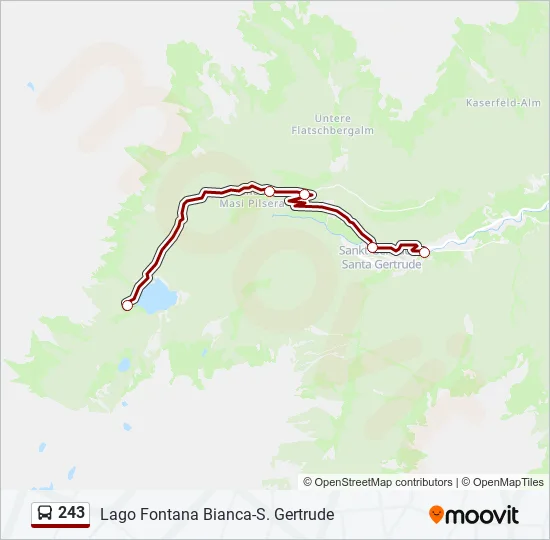 243 Bus Line Map