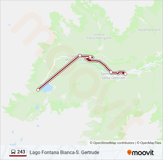 243 bus Line Map