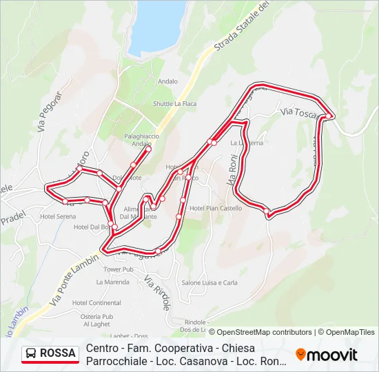 ROSSA Bus Line Map