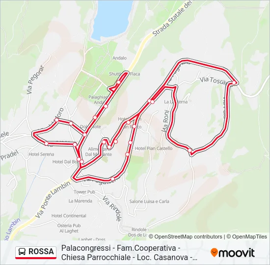 ROSSA Bus Line Map