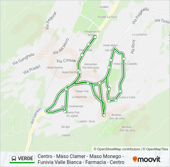 VERDE Bus Line Map