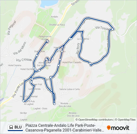 BLU Bus Line Map