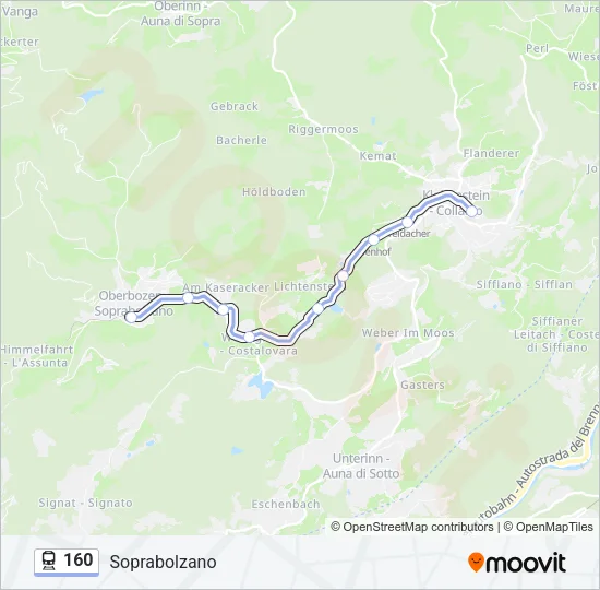 160 Train Line Map
