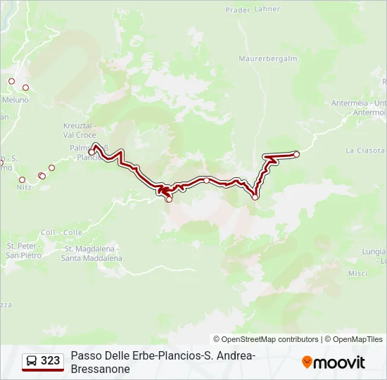 323 Bus Line Map