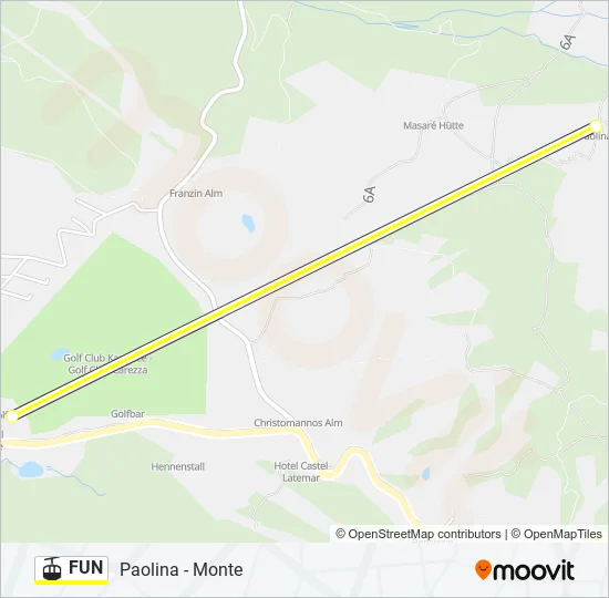 FUN Cable Car Line Map