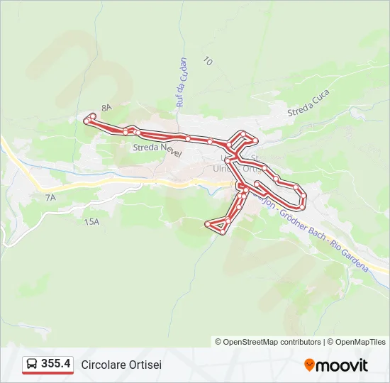355.4 Bus Line Map