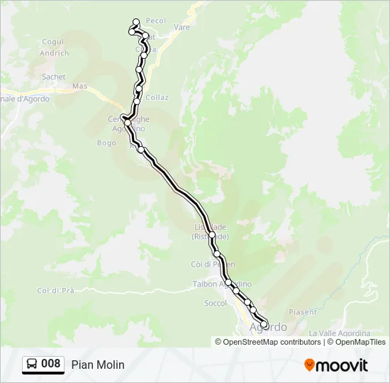 008 Bus Line Map